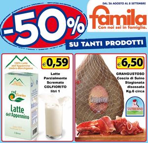 Volantino Famila Centro Dal 26 Agosto Al 8 Settembre