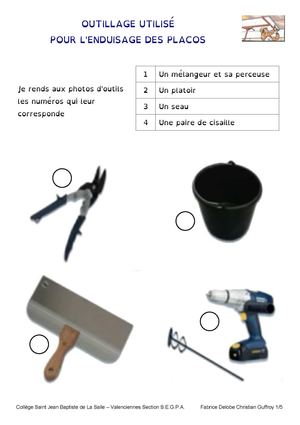 Outillage Pour Enduire