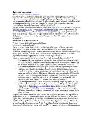 Teoría De Autómatas