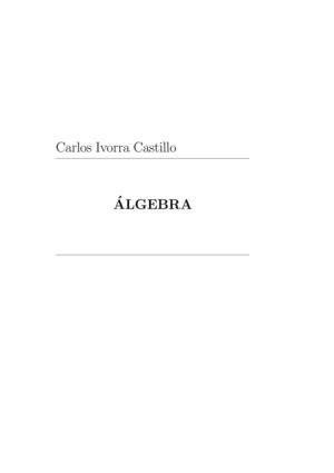 Algebra de Carlos Ibarra
