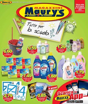 Volantino Maurys Dal 29 Agosto Al 19 Settembre
