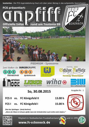 Anpfiff FCS 2015 08 30 #1