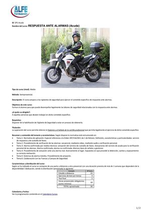 RESPUESTA ANTE ALARMAS (Acuda)