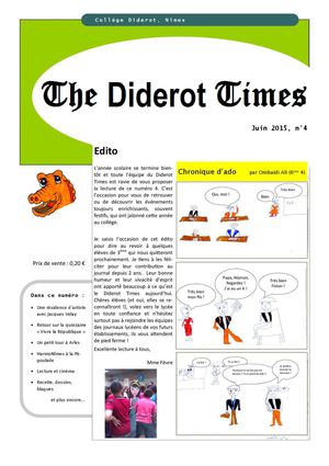 The Diderot Times N°4 (juin 2015)