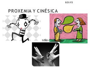 Proxemia Y Cinésica