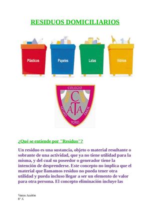 Residuos Domiciliarios