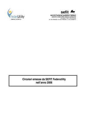 Circolari Sefit 2006