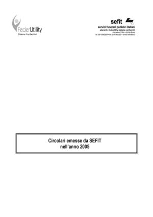Circolari Sefit 2005