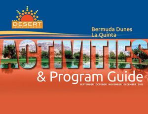 Desert Recreation District: Bermuda Dunes And La Quinta Fall 2015