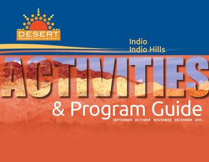 Desert Recreation District: Indio And Indio Hills Fall 2015