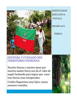 defensa y cuidado del territorio indigena