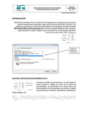 Editor de Ecuaciones