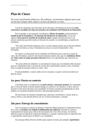 Preparador de clases