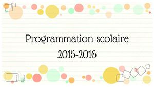 Brochure scolaire 2015 2016