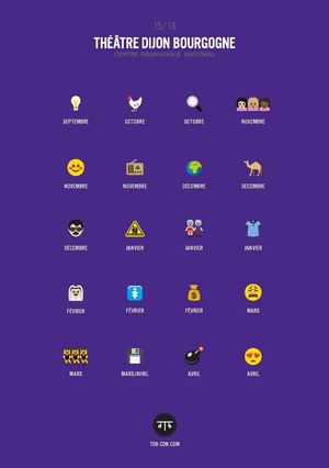 Programme de la saison 15/16 du Théâtre Dijon Bourgogne