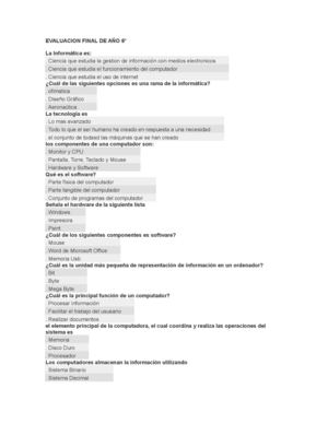 EVALUACION FINAL DE AÑO 6