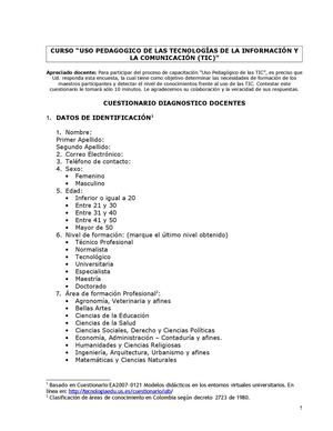 Cuestionario Tic Resumido Practica Formularios Drive