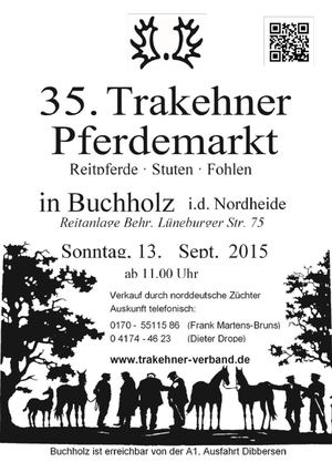 35. Trakehner Fohlen- und Pferdemarkt in Buchholz 