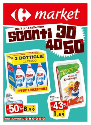 Volantino Carrefour Market Sicilia Dal 3 Al 16 Settembre
