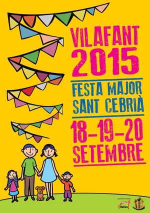 Programació i Cartellería Festa Major 2015 - Sant Cebrià - Vilafant