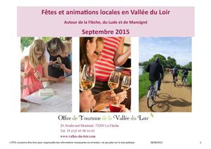 Fêtes Et Animations Locales En Vallée Du Loir Partie Ouest Septembre 2015