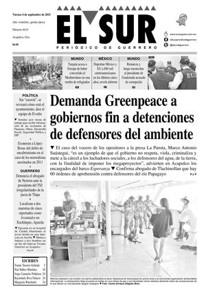 El Sur Viernes 04092015