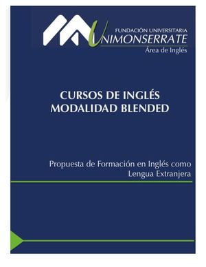 Propuesta De Formación Cursos De Inglés