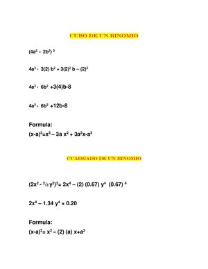 Cubo De Un Binomio
