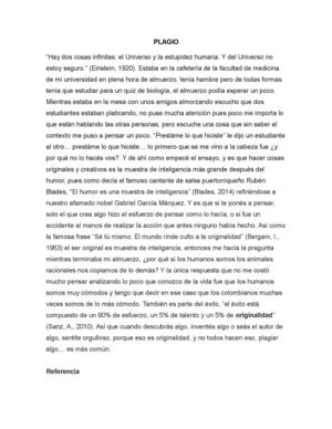 Plagio Ensayo