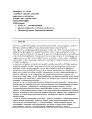 RAE Equinodermos 2 Tutoria