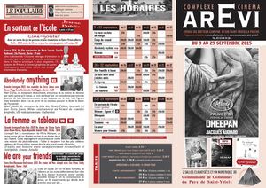 Cinéma Arévi St Yrieix Du 9 Au 29 Septembre