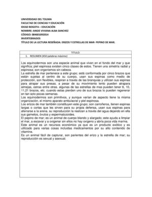 Equinodermos Rae Angie