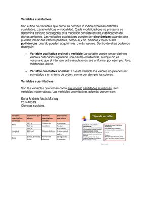Variables Cualitativas Y Cuantitativa