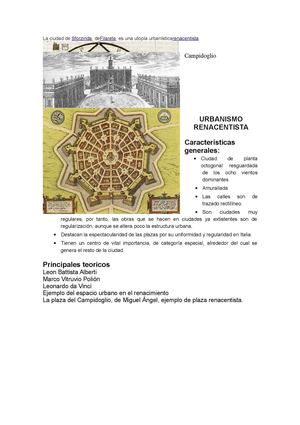 Renacimiento Urbanismo