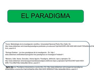 Paradigmas interpretativo y sociocrtico