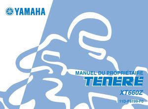 manuel du propriétaire XTZ 660 Ténéré