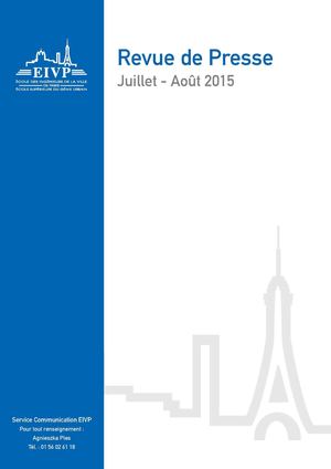 Revue De Presse de l'EIVP Juillet-Aout 2015