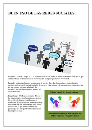 Buen Uso De Las Redes Sociales
