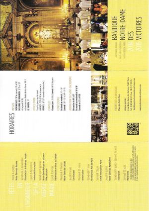 Programme 2014 2015 Basilique Notre Dame des Victoires