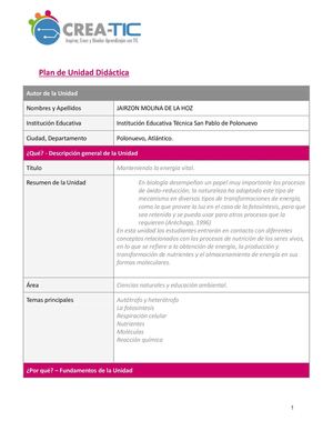 Unidad Didáctica Completa