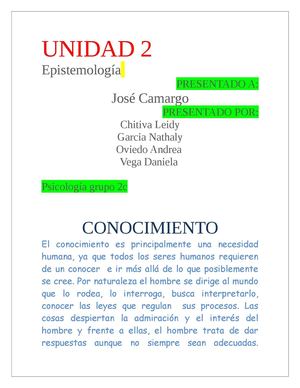 EPISTEMOLOGIA