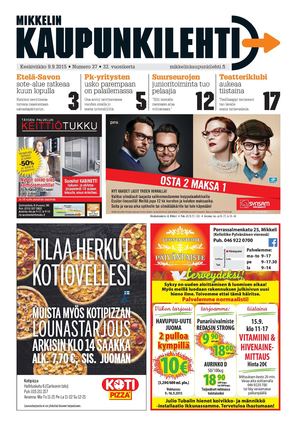 Mikkelin Kaupunkilehti 37/2015