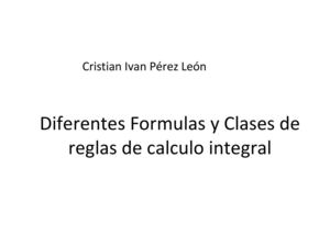 Diferentes Formulas Y Clases De Reglas De Calculo (Power Point)