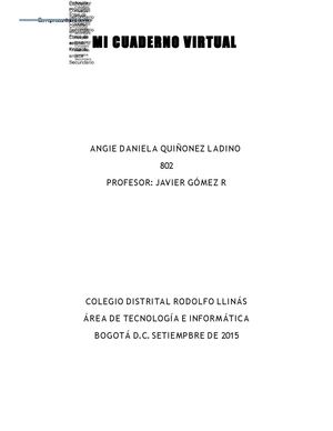 Cuaderno Virtual Portada E Indice