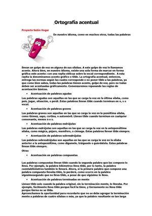 Ortografía Acentual