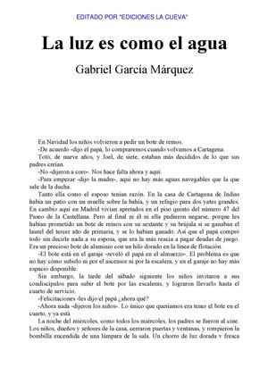 La Luz Es Como El Agua