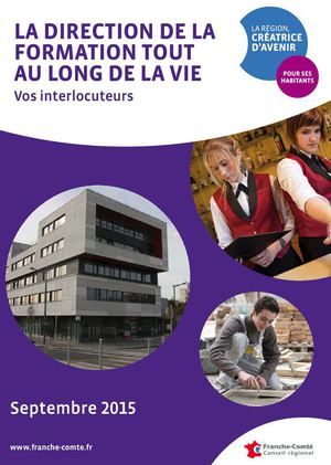 Direction de la formation tout au long de la vie : vos interlocuteurs