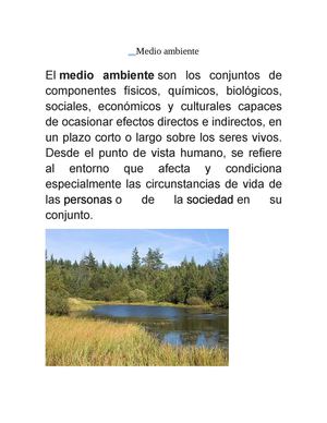Medio Ambiente