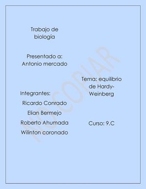 Trabajo De Biología