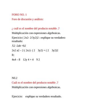 Foro No1 Matematica